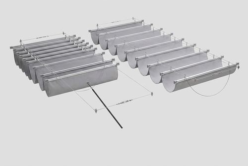 ECOOPTS 4'x25' Retractable Wave Canopy