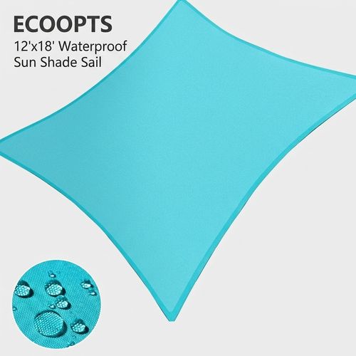 ECOOPTS 12'x18' Waterproof Shade Sail