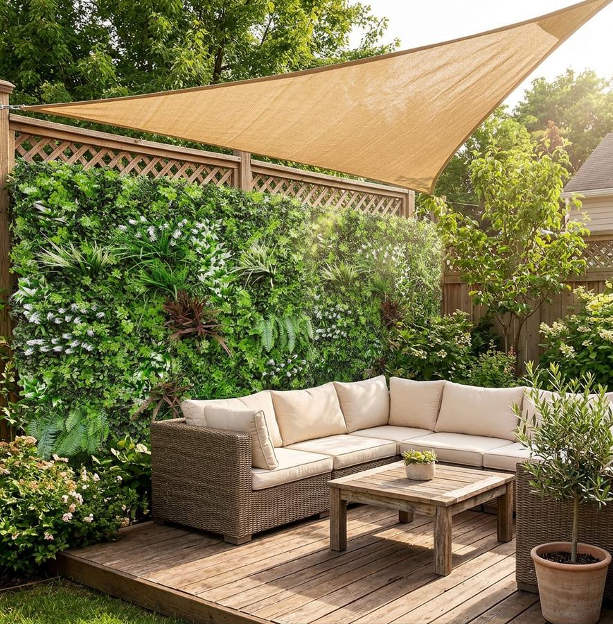 ECOOPTS 40"x40" Faux Ivy Fence Screen