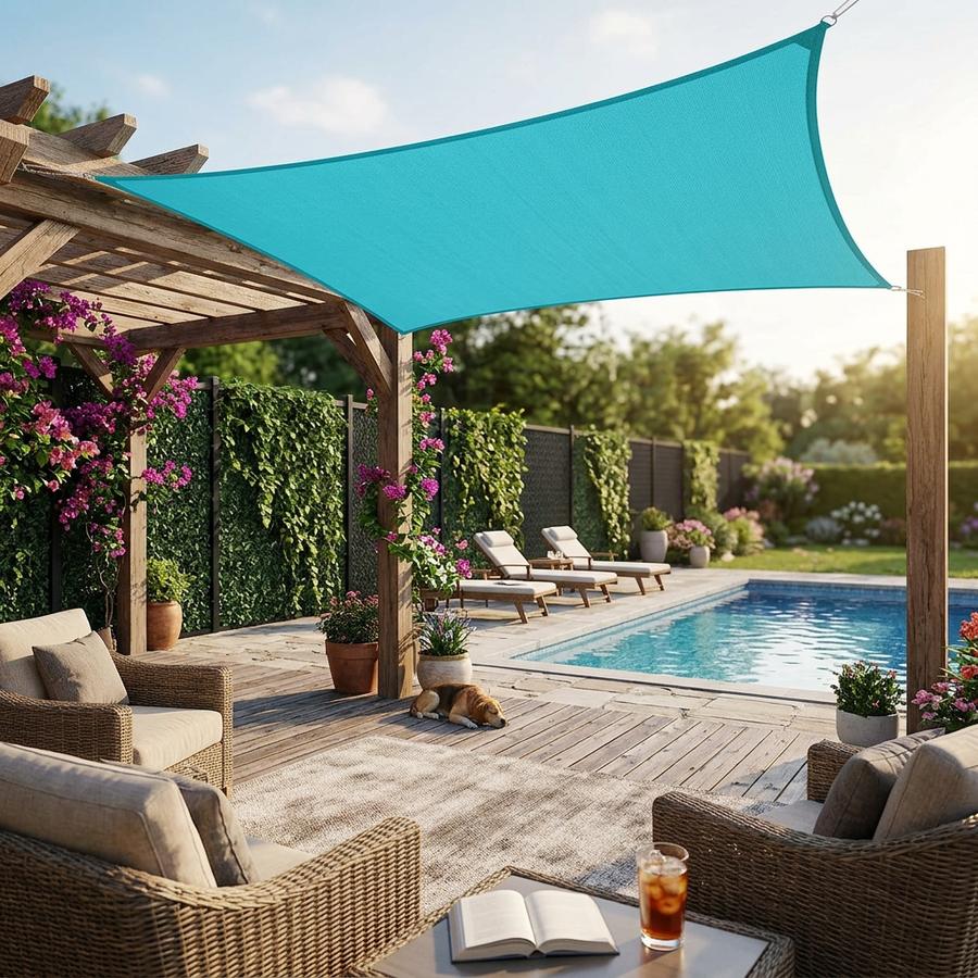 ECOOPTS 12'x18' Waterproof Shade Sail